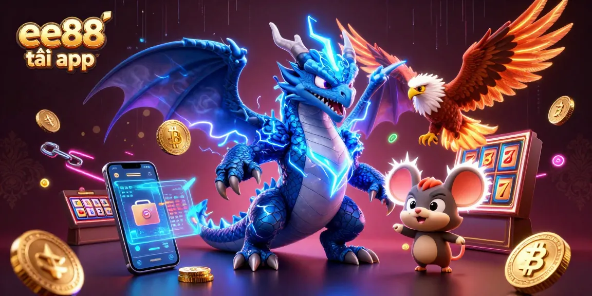 Engage with the thrilling world of gambling featuring ee88 tải app, vibrant characters, and electrifying casino elements.