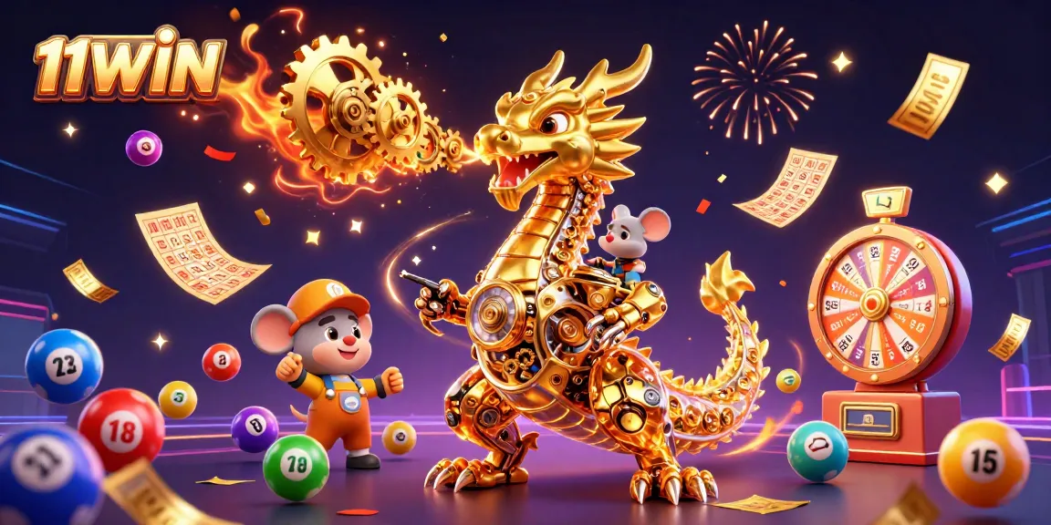 Experience thrilling moments with the 11WIN golden dragon and dynamic lottery elements.