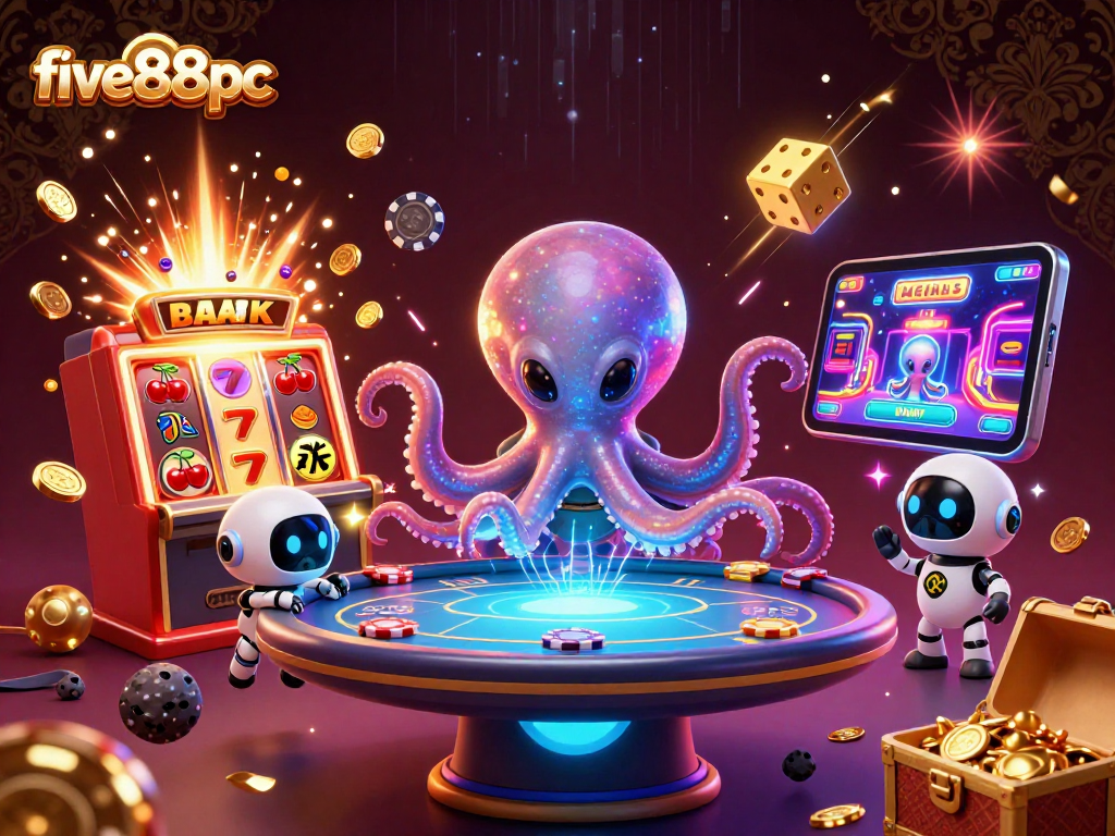 Exciting five88pc game experience with colorful characters and dynamic casino elements.