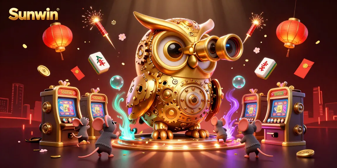 Sunwin offers a thrilling gaming experience, featuring unique characters and vibrant casino elements.