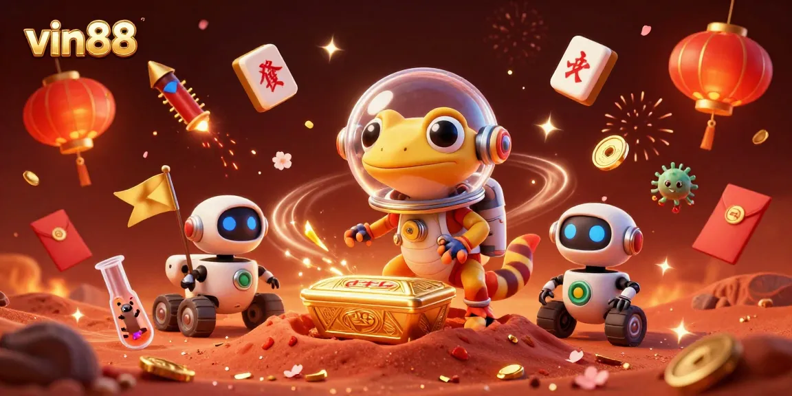 Play exciting slots at vin88 with a unique Martian adventure featuring vibrant casino elements.