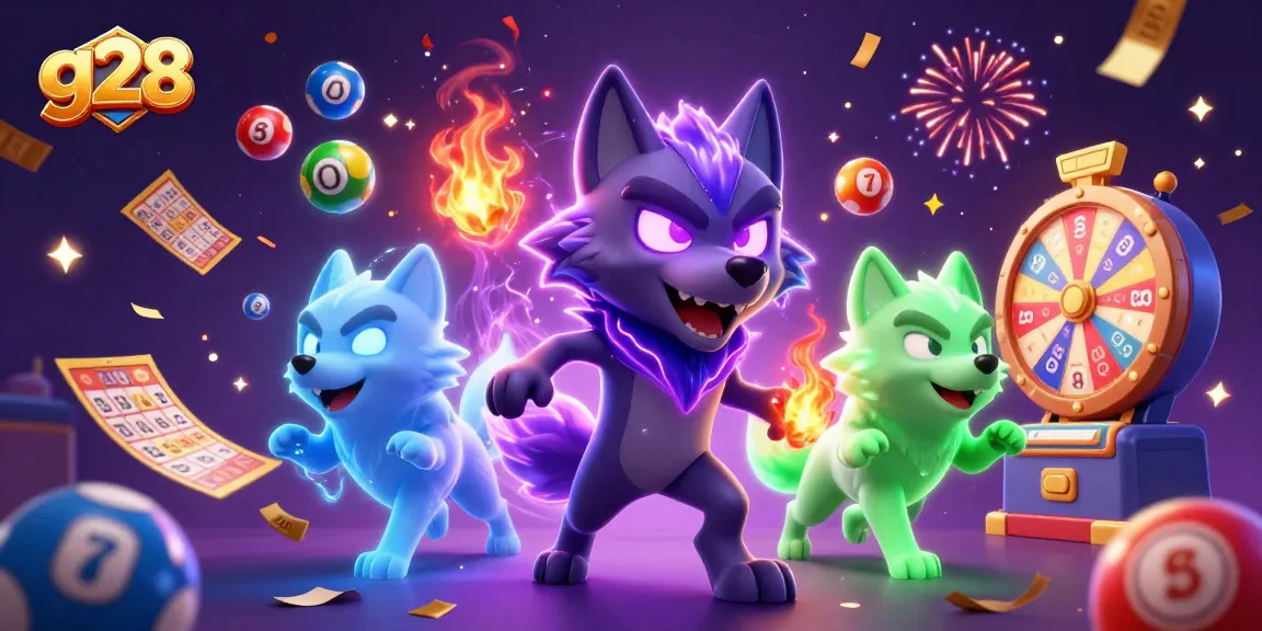 g28 gamblers enjoying vibrant lottery games with colorful elements and dynamic prizes