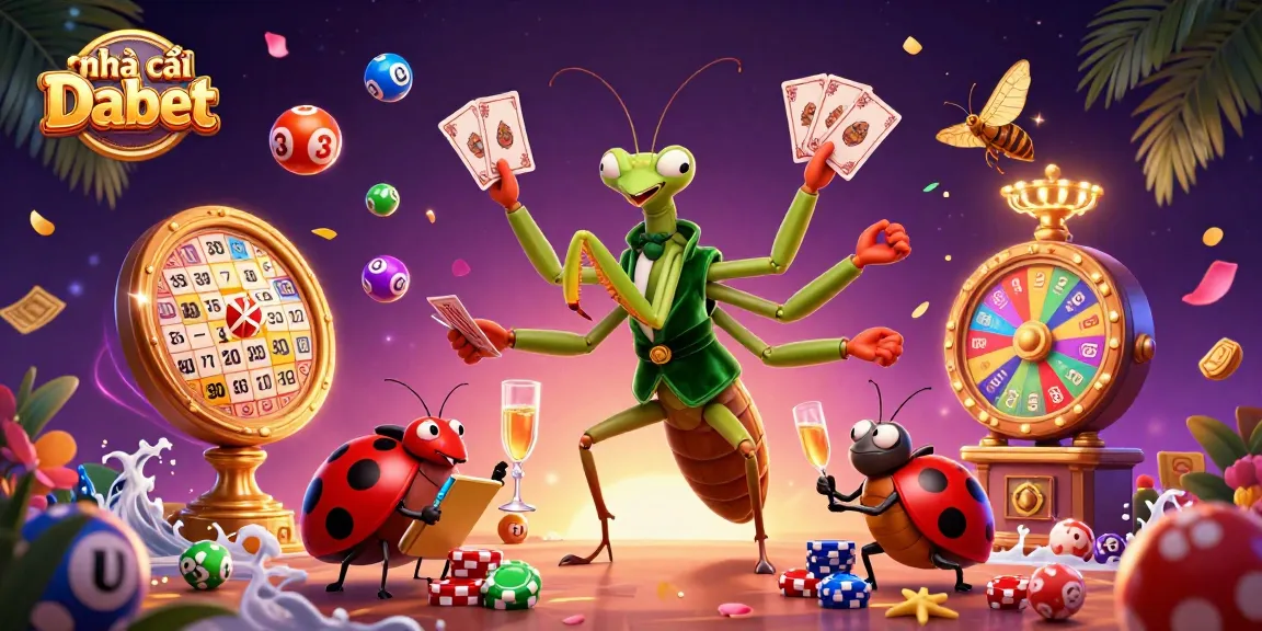 Experience the excitement with Nhà cái Dabet in this vibrant 3D casino scene featuring dynamic characters and rich gambling elements.
