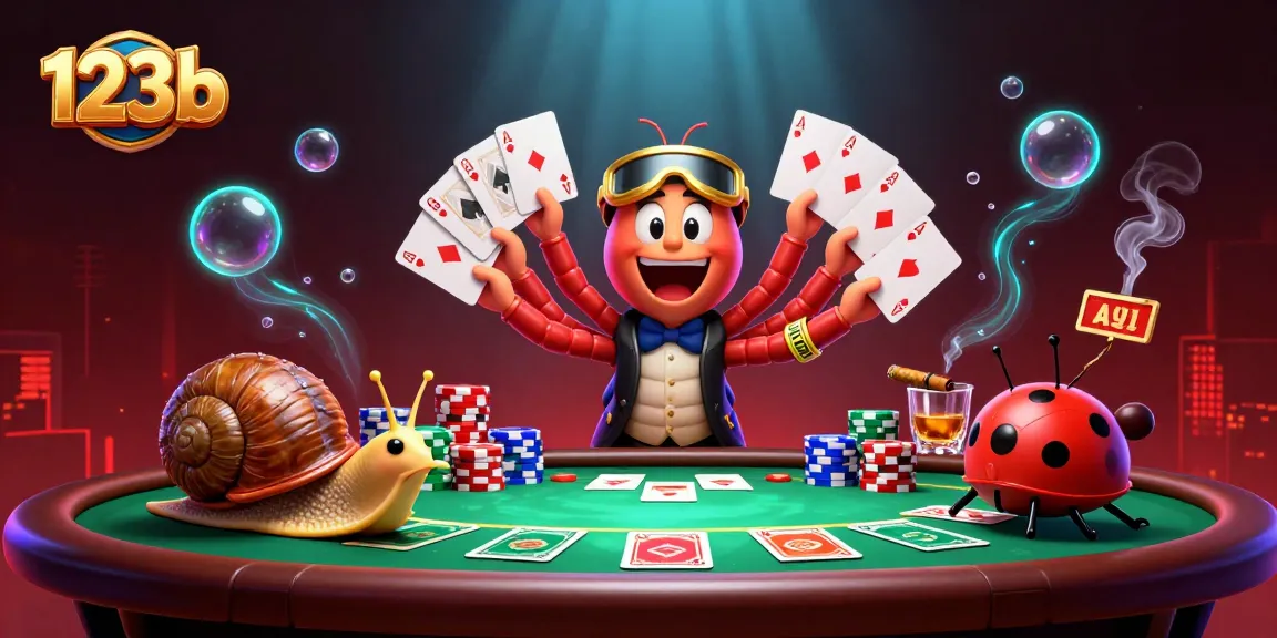 Experience thrilling gameplay at 123b with a vibrant casino scene featuring engaging characters.