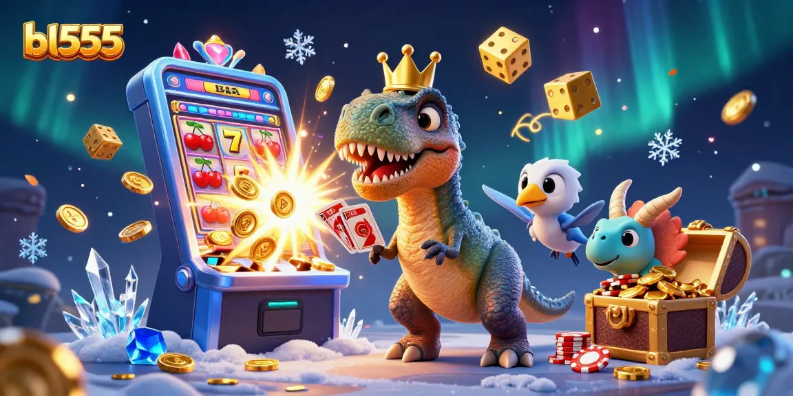 Experience thrilling gaming at bl555 with vibrant characters and exciting casino elements.