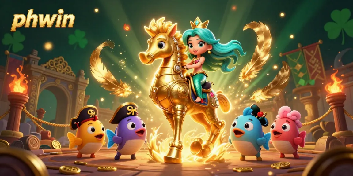 Experience the thrilling world of phwin with a vibrant mermaid scene full of animated casino elements.