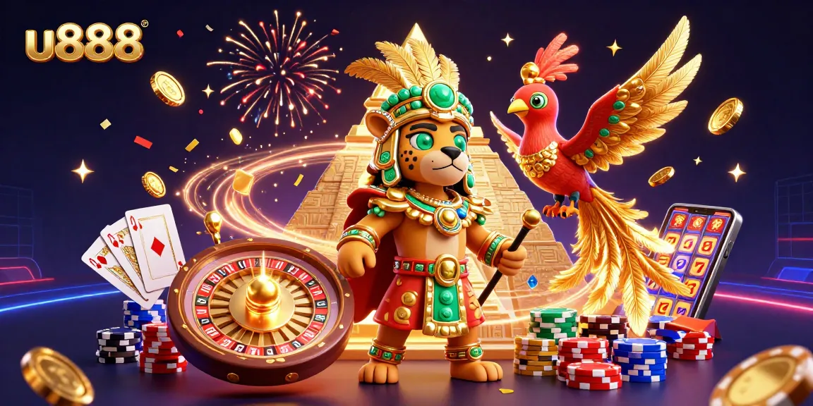 Experience vibrant gaming action with u888's Mayan-inspired casino elements and rich visuals.