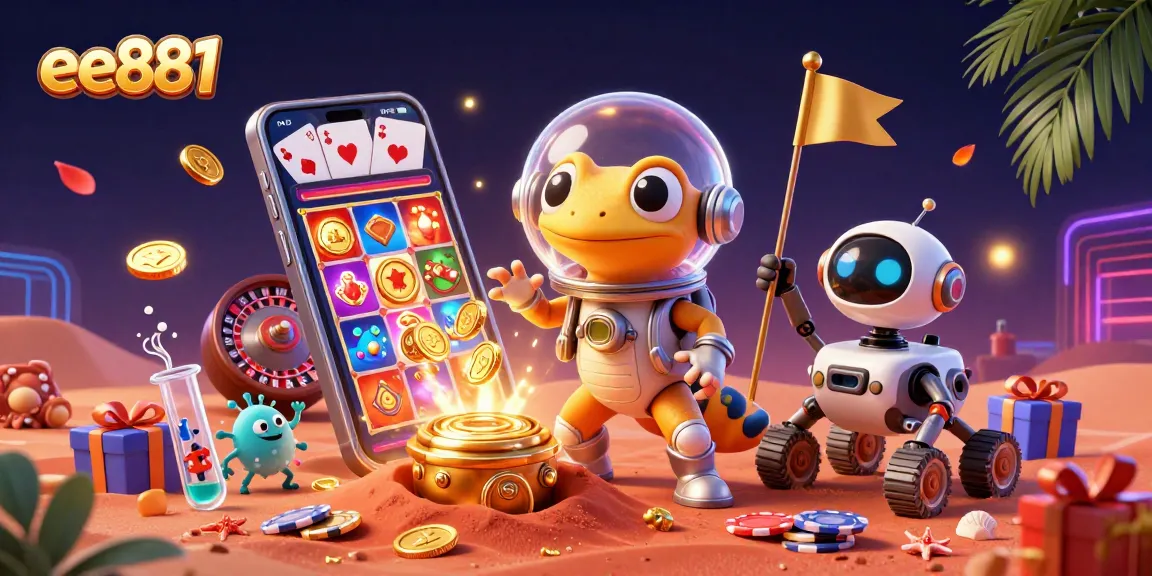 Engage with ee881 at the golden casino on Mars while enjoying slot games and cheering alien buddies.