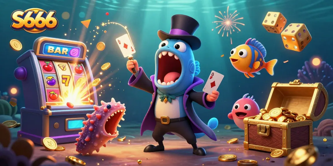 Experience thrilling gameplay with S666, featuring magical card tricks and a vibrant casino atmosphere.